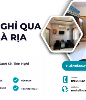 Nhà Nghỉ Qua Đêm Bà Rịa – Phòng Riêng Tư, Sạch Sẽ, Tiện Nghi