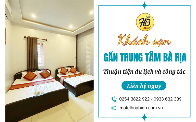 khách sạn gần trung tâm Bà Rịa