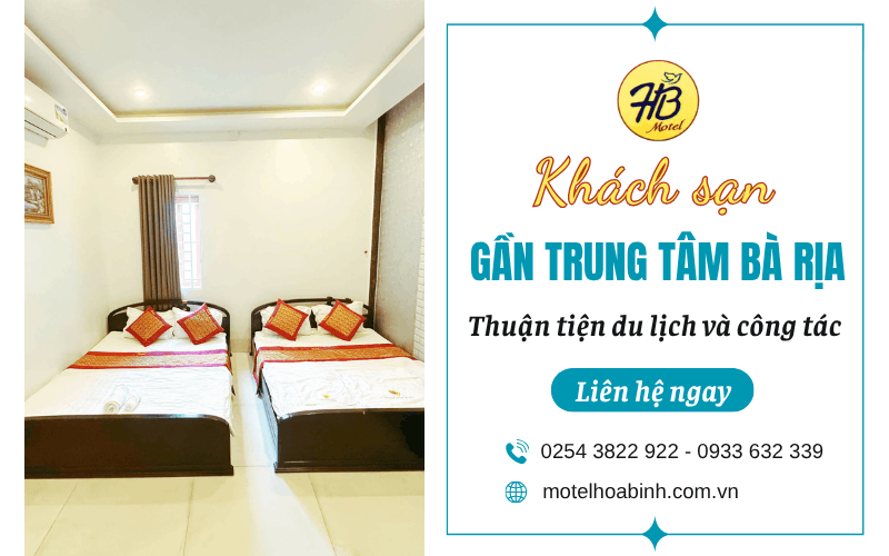 khách sạn gần trung tâm Bà Rịa