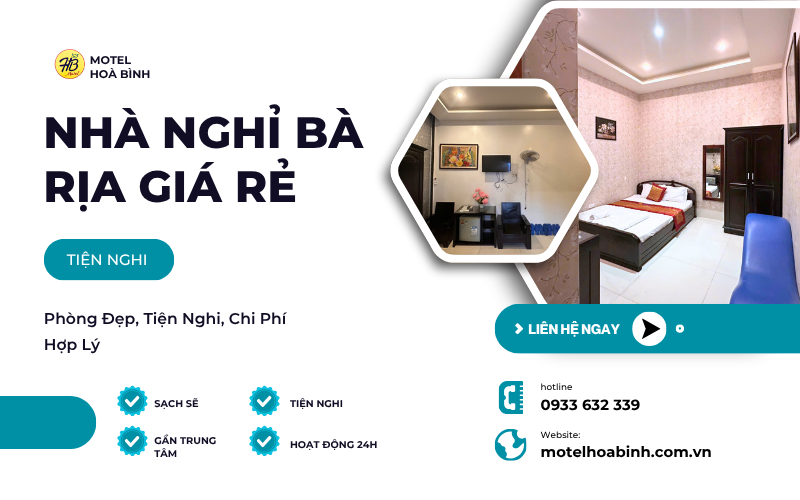 Không gian riêng tư tại Motel Hòa Bình Bà Rịa