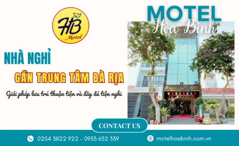 Nhà nghỉ gần khu trung tâm Bà Rịa đầy đủ tiện ích và thuận tiện
