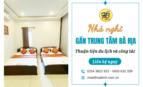 Khách sạn gần trung tâm Bà Rịa thuận tiện cho du lịch và công tác